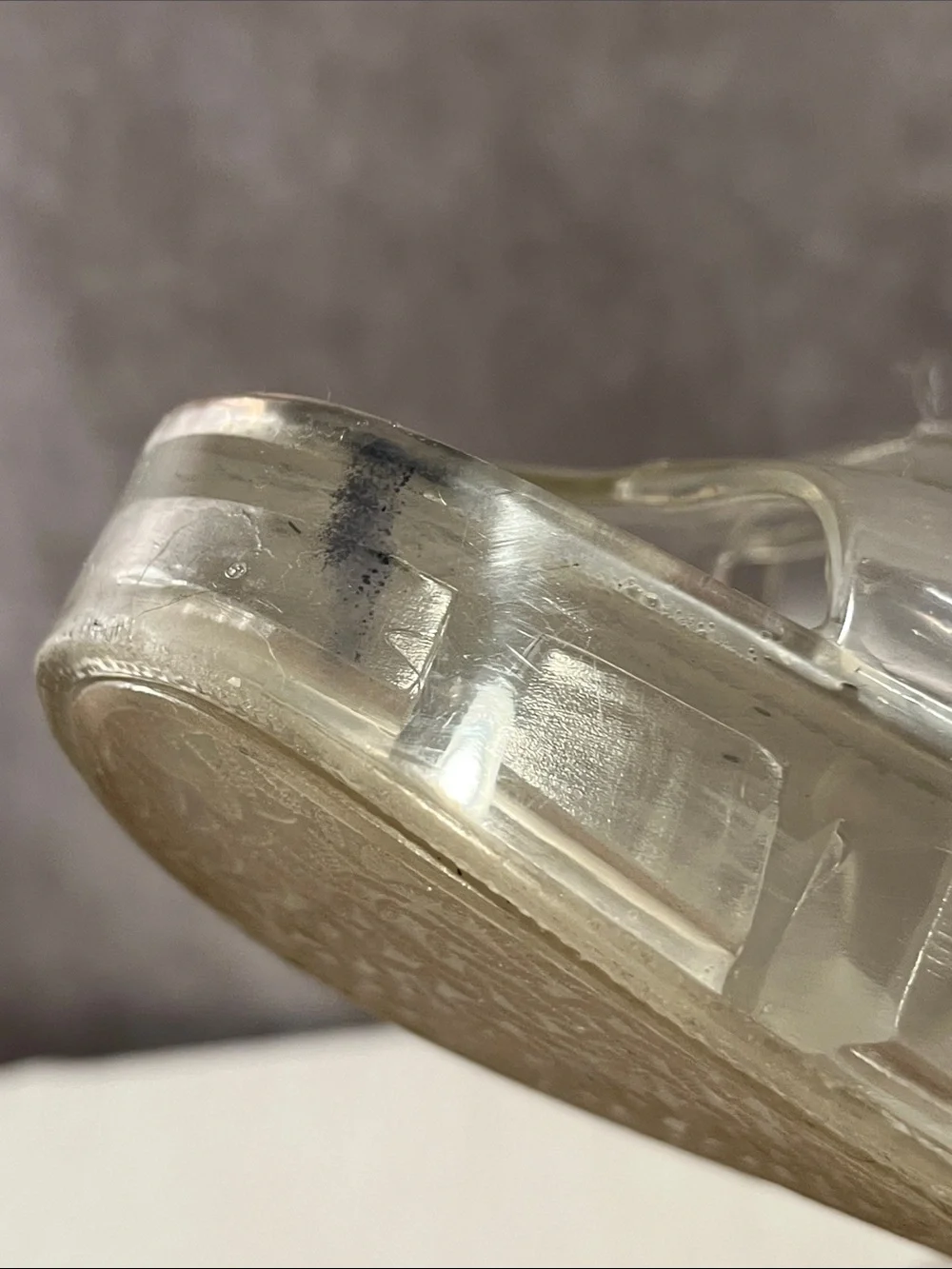 Jeffrey Campbell Play Clear Platform Slide Sandals - Transparent size 10